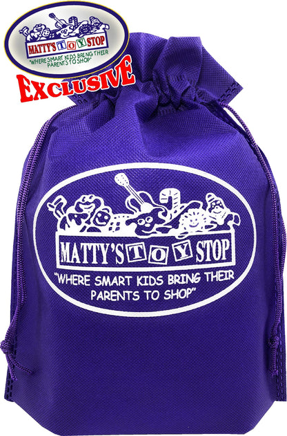 Schylling Unicorn Stretchy Hand Puppets Pink, Purple & Teal Complete Gift Set Bundle with Matty's Toy Stop Storage Bag - 3 Pack