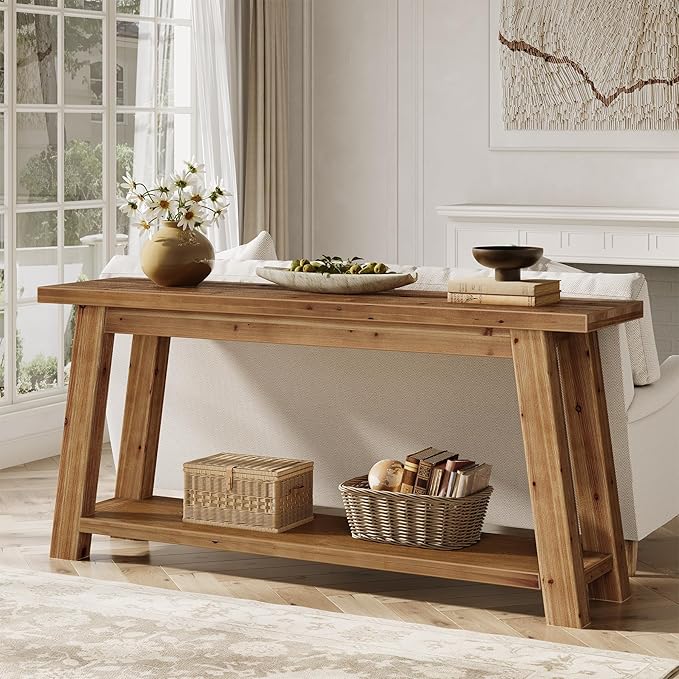 LITTLE TREE 70.9" Solid Wood Console Table