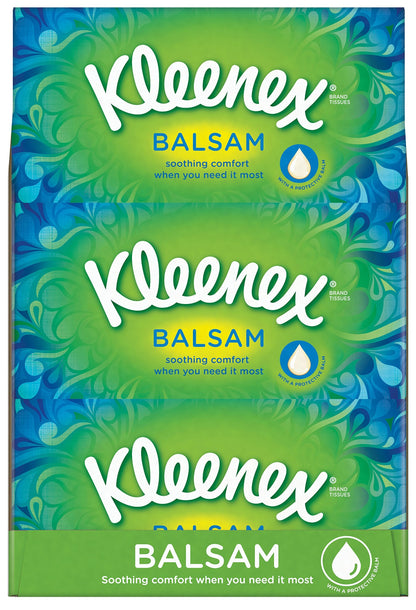 Kleenex Balsam Tissues - Pack of 12-768 Sheets in Total