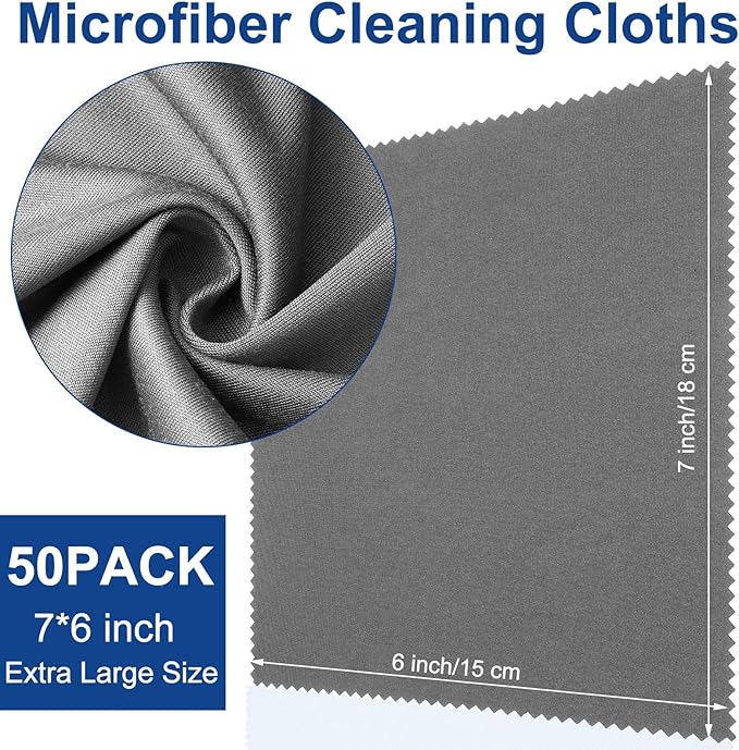 Frienda 50 Pcs Microfiber Cleaning Cloth