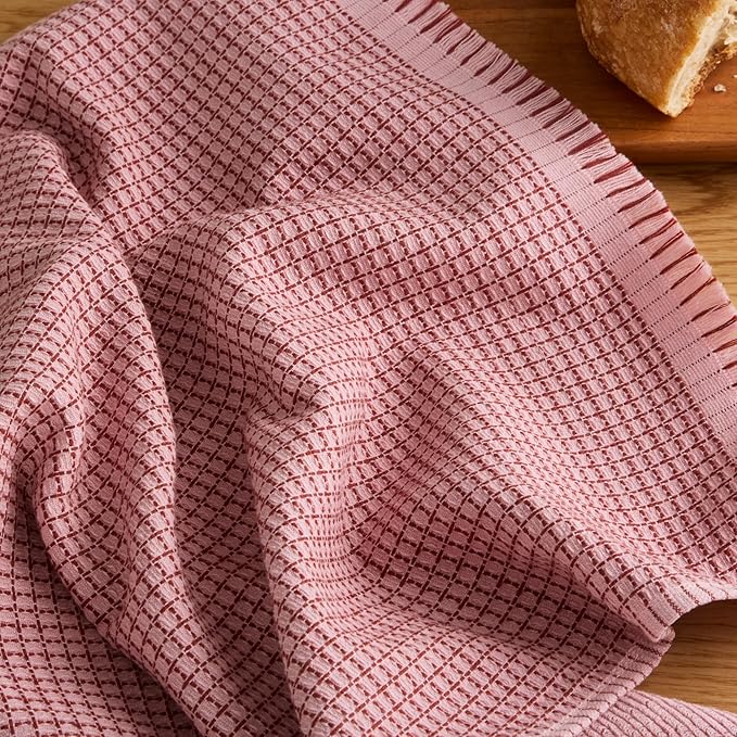KitchenAid Gourmet Series Gridlines Kitchen Towels 3-Pack Set, 100% Cotton