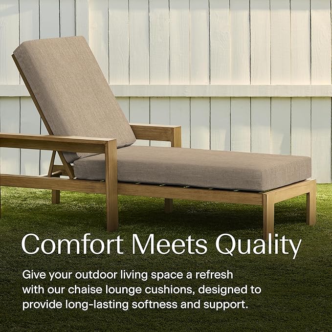 Honeycomb Outdoor Chaise Lounge Cushion
