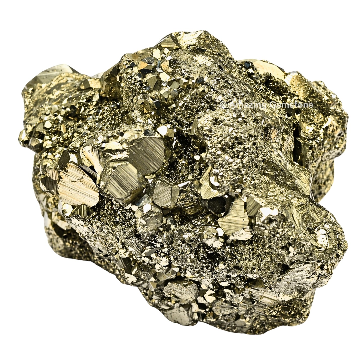 Amazing Gemstone Pyrite Crystal Stone Cluster Samples - Extra Large High Energy Natural Iron Pyrite Stone Pirita Piedra Original with Healing Properties (180-250 Gram)