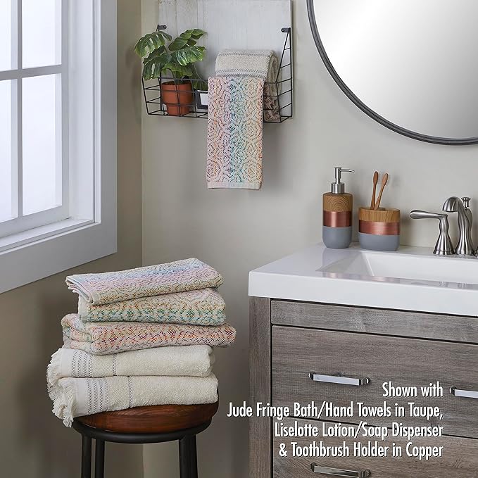 SKL Home Rhapsody Jacquard Bath Towel