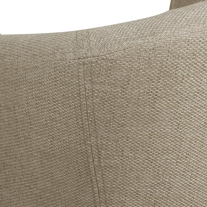HomePop Barrel Shaped Accent Chair, Light Brown