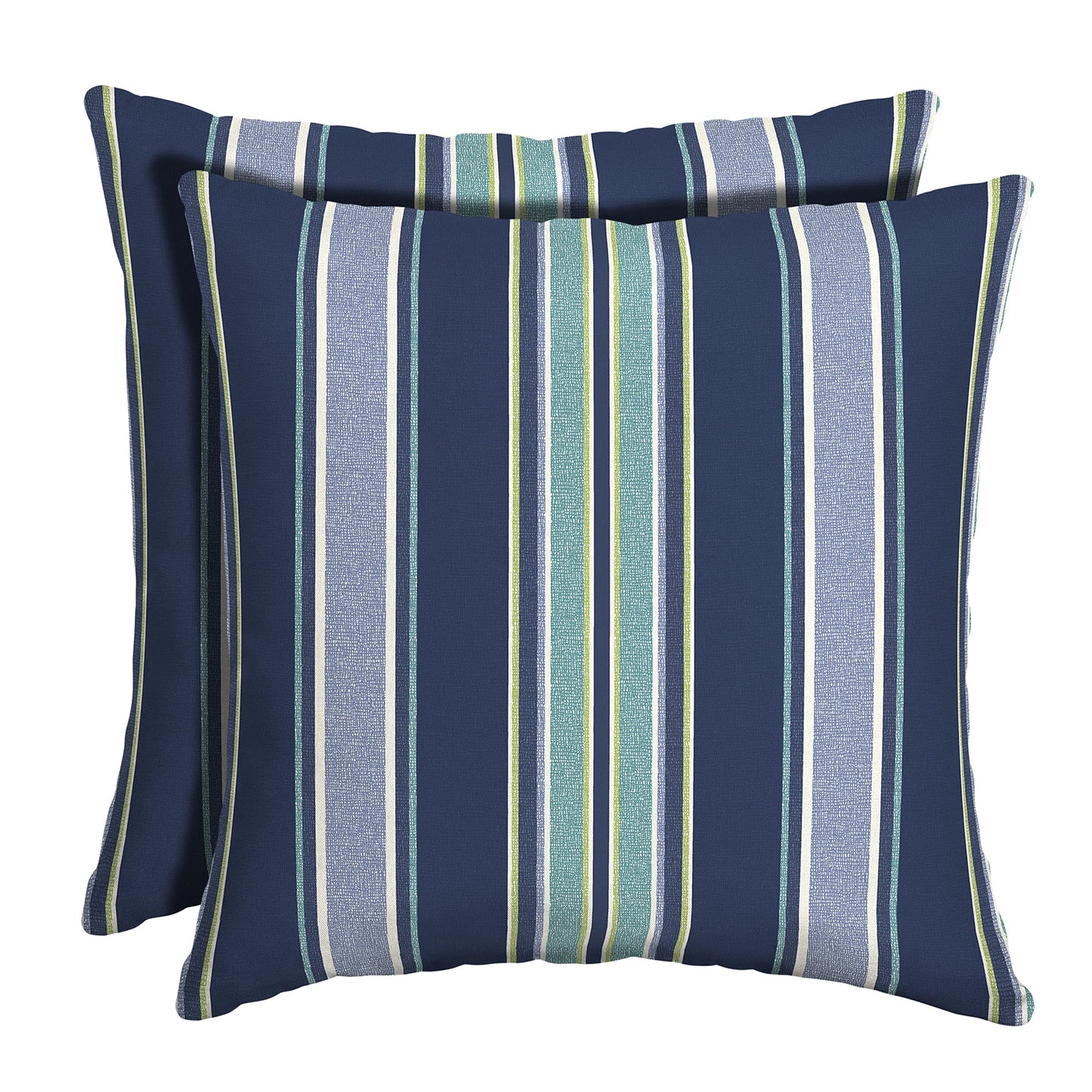 Arden Outdoor Toss Pillow, 2 Pack, 16 x 16, Rain-Proof, Fade Resistant Pistachio Botanical