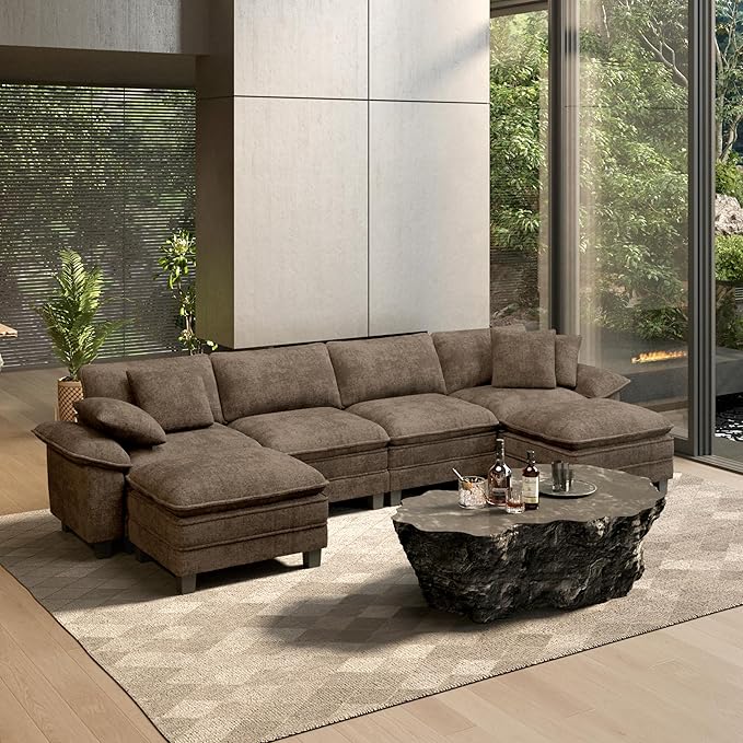 HERA'S HOUSE 158" Modular Sectional Sofa, Oversized U Shaped Couches