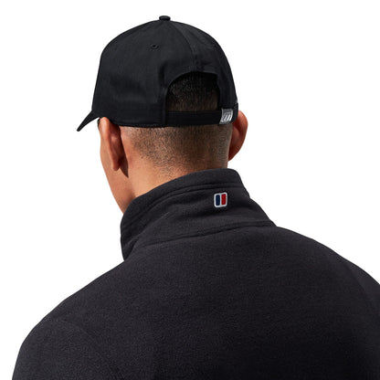 Berghaus Mens Logo Recognition Baseball Cap | Snap Adjuster, Black, One Size