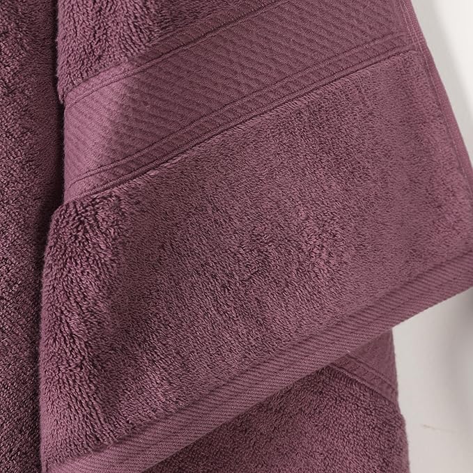 SUPERIOR Egyptian Cotton Pile Bath Towel Set of 2, Ultra Soft Luxury Towels