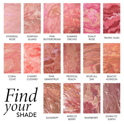LAURA GELLER NEW YORK Baked Blush-n-Brighten Marbleized Blush for Cheeks - Natural Finish - Buildable Color (103 Tropic Hues)