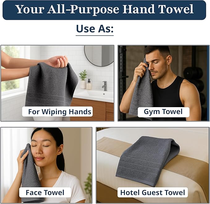 LANE LINEN Hand Towels for Bathroom