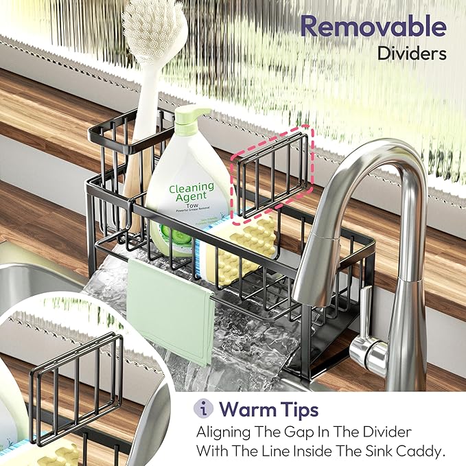 SWTYMIKI Sponge Holder for Kitchen Sink