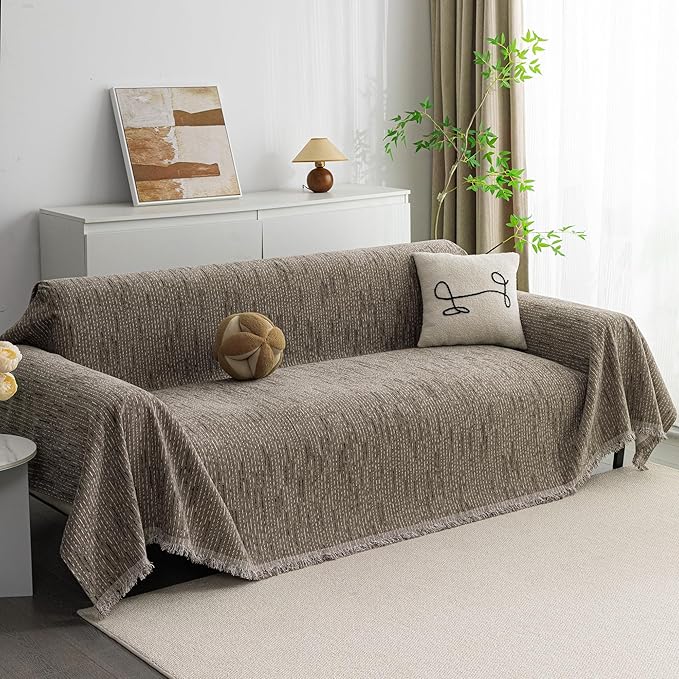 MYSKY HOME Couch Covers for 2 Cushion Couch Sectional Sofa, L Shape Sofa