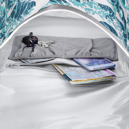 Skog Å Kust BackSak Heavy Duty Waterproof Backpack - Gear Bag for Sports, Travel, & More - 35L Waves