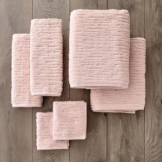 SKL Home CloudSoft 100% Cotton Luxury 4-Piece Washcloth Set, 520 GSM, Ultra