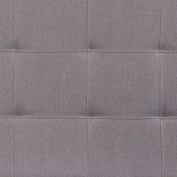 Flash Furniture Bedford Tufted Upholstered Queen Size Headboard in Light Gray