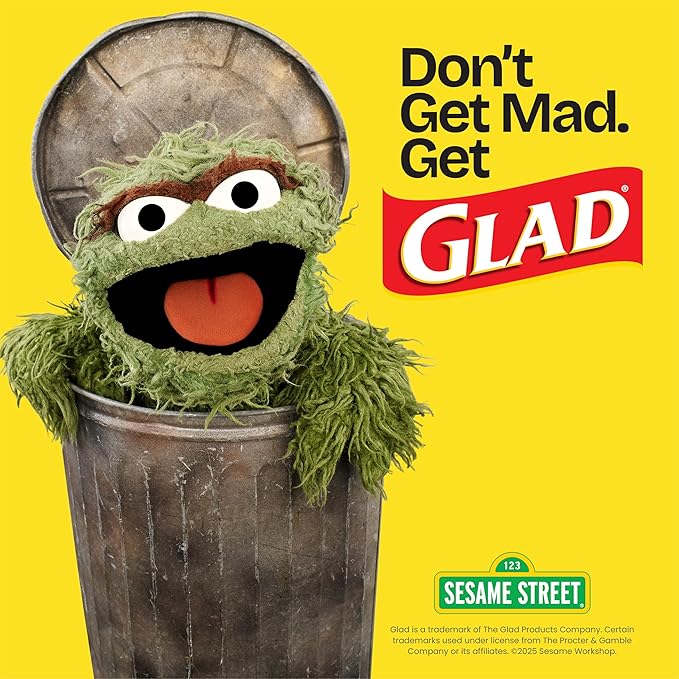 Glad ForceFlex Tall Kitchen Drawstring Trash Bags, 13 Gal, Fragrance Free