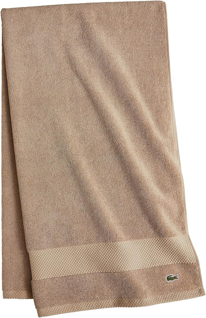 Lacoste Heritage 100% Supima Cotton Bath Sheet, Premium Super Soft Bath Towel