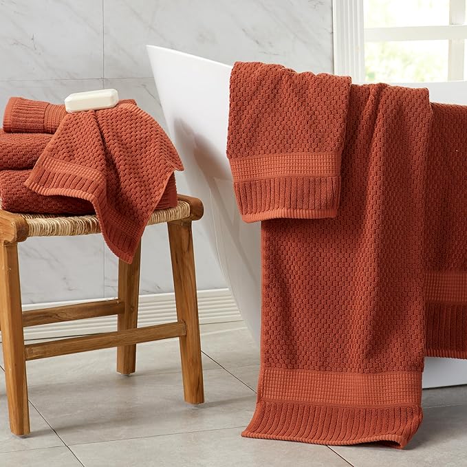 NY Loft 100% Cotton 4 Pack Bath Towel Set| Super Soft & Absorbent Quick-Dry