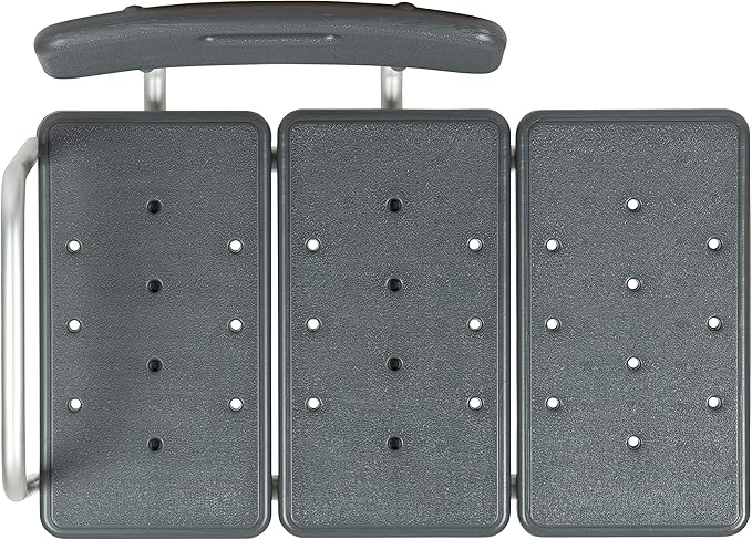 Flash Furniture HERCULES Series 300 Lb. Capacity Adjustable Gray Bath & Shower