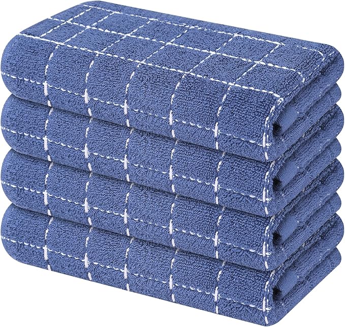 Mordimy 100% Cotton Terry Cloth Kitchen Towels, Super Soft and Absorbent Dish