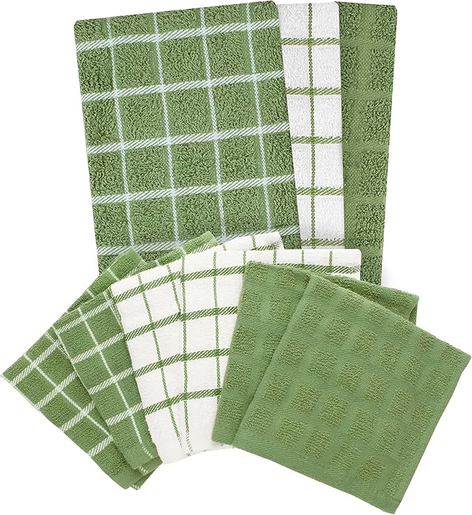 Ritz Premium 3-Pack Kitchen Towel & 6-Pack Dish Cloth Set