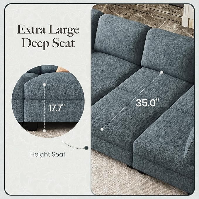 Belffin 86.2" Sectional Sleeper Sofa Bed