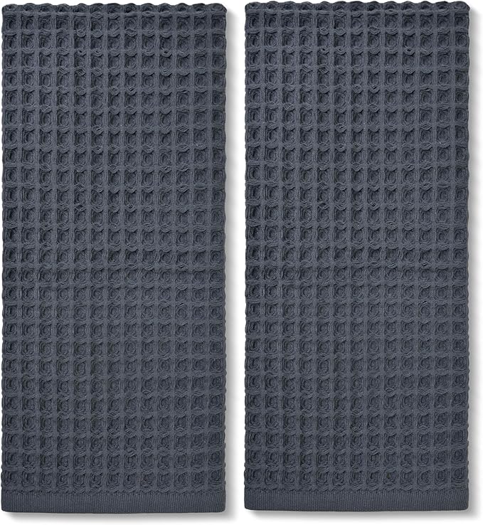 Jacquotha Waffle Hand Towels for Bathroom 2-Piece – Cotton Quick Dry Lint Free
