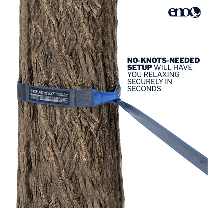 ENO, Eagles Nest Outfitters Atlas EXT Utility Hammock Straps, Suspension System, Set of 2, Charcoal/Navy