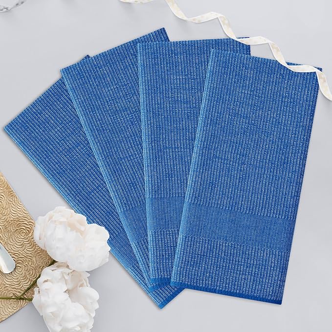 Homaxy Premium Kitchen Towels, Large Cotton Kitchen Hand Towels, Flat and Terry