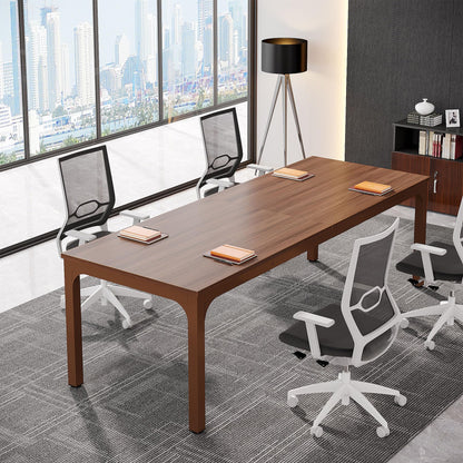 Tribesigns 6.5FT Conference Table, 78.7-Inch Rectangle Meeting Seminar Table, Large Business Tables for 6-8 People (Only Table)