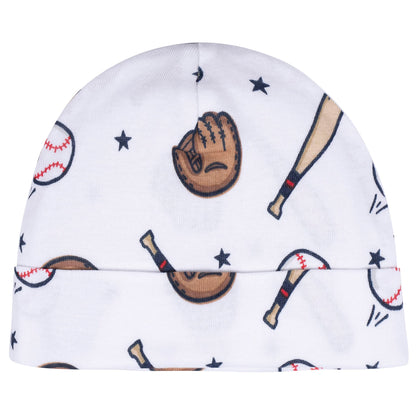 Gerber Baby Boys Cap and Mitten Sets Sports Blue 0-3 Months