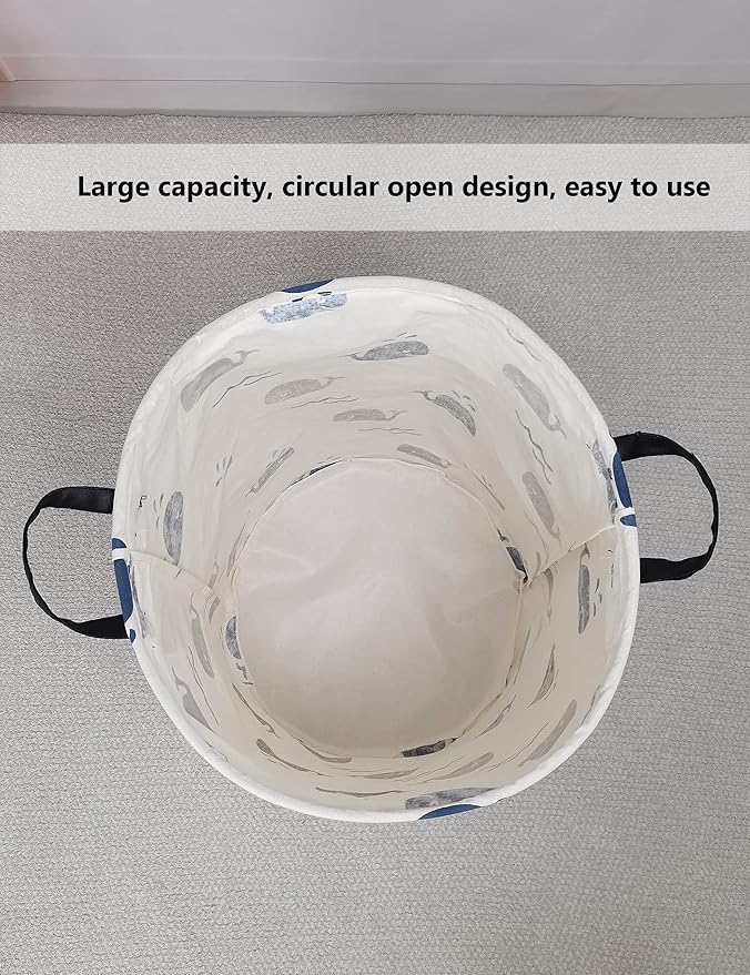 QUEENLALA Large Storage Basket, Laundry Hamper/Bathroom/Home Decor/Collapsible