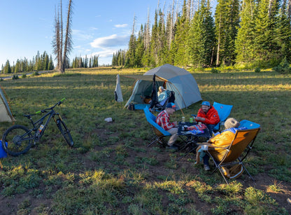 Big Agnes Big Six Camp Chair - High & Wide Camping Chair with Aircraft Aluminum Frame, Brown Sugar