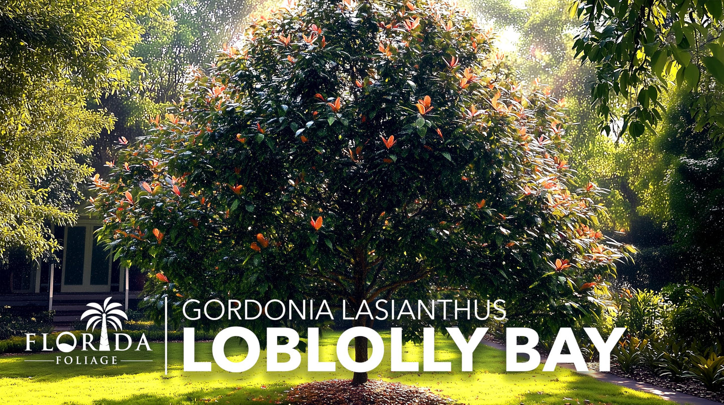 Loblolly Bay | 3 Live Plants | Gordonia lasianthus | Evergreen Flowering Tree for Landscaping | Thrives in Wet Soil & Tolerates Wet Feet