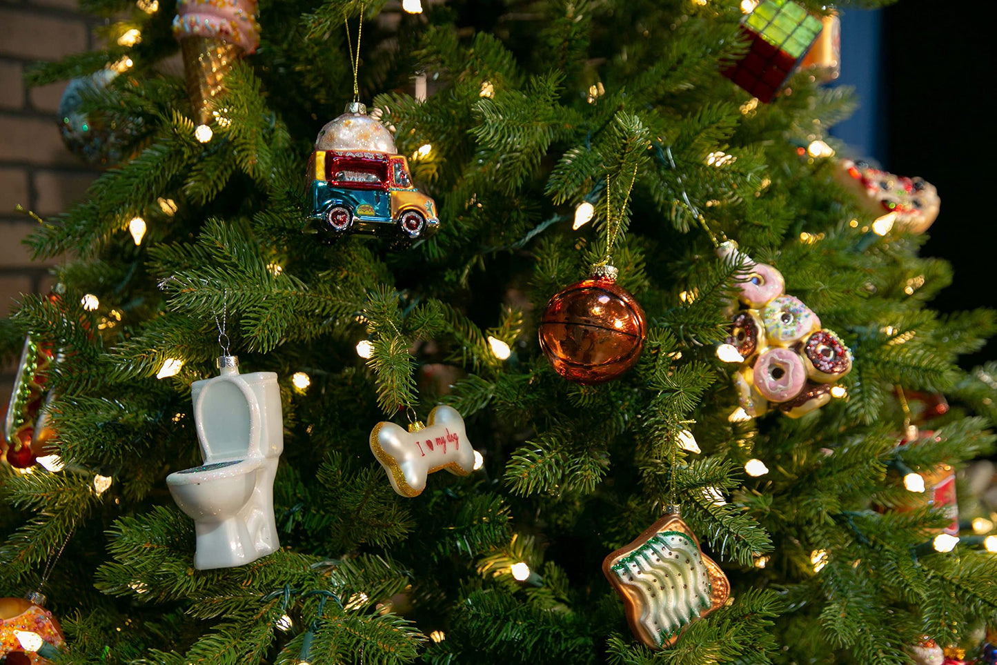 Party Rock | Reindeer Glass Ornament | X-Mas Collection