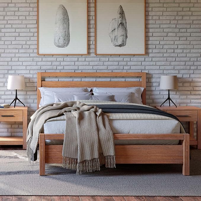 Grain Wood Furniture Loft Full Size Solid Wood Bed