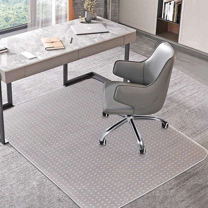 Office Chair Mat for Carpets, Clear Computer Desk Chair Mat for Low Carpeted Floors, Thick and Sturdy Carpet Protector, Easy Glide and Flat Without Curling(30'' x 48'' Rectangle)
