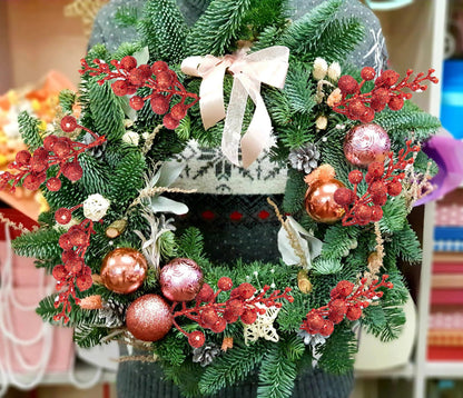 floenam Christmas Tree Decorations, Red Christmas Glitter Berry Stems 8 Inch, Artificial Christmas Filler Berries Picks for Christmas Tree Ornaments DIY Xmas Wreath Holiday Home Decor
