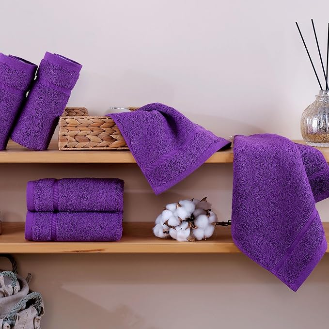 Hawmam Linen Luxury Cotton Washcloths 13x13 Inch