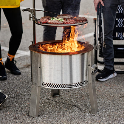 Outpost Grill 19 - Campfire Grill- Breeo X Series Accessory - Stainless Steel, Durable, USA Made - Campfire Grate - Camping Cooking Rack - Fire Pit Accessories