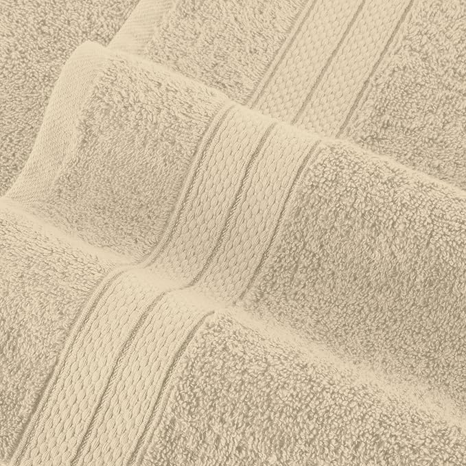 Elegant Comfort Luxury 6-Piece Towel Set, Premium Soft 100% Turkish Cotton