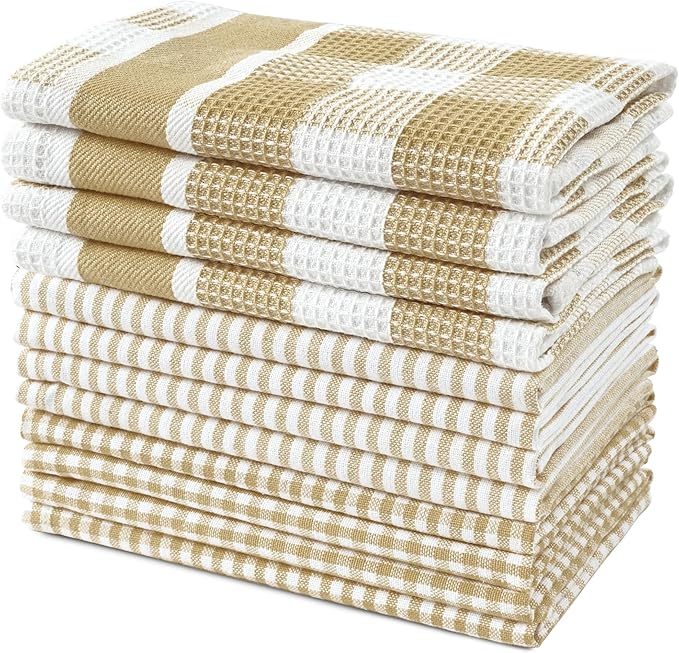 LANE LINEN 100% Cotton Kitchen Dish Cloths, Ultra Soft Absorbent Quick Drying