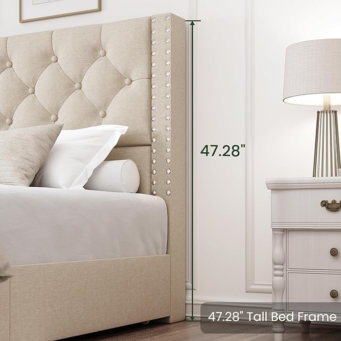 LARMACE Full Size Bed Frame