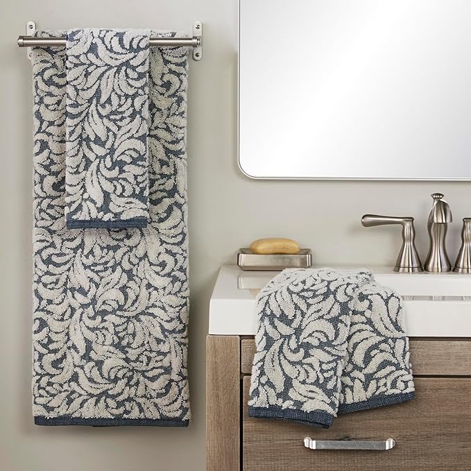 SKL Home Renan 100% Turkish Cotton Premium 2-Piece Hand Towel Set, 600 GSM