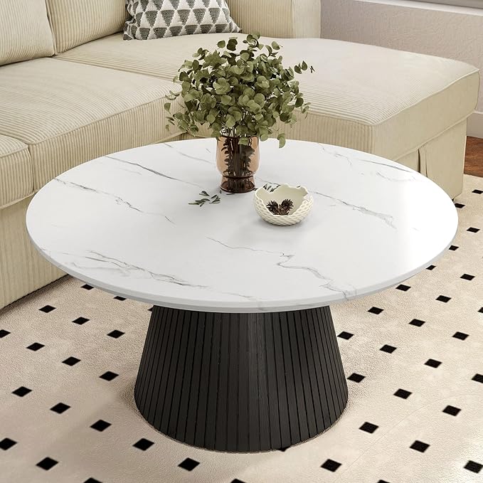 Furniture of America Coraly Modern 36-inch Round Coffee Table