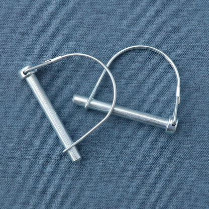 Trailer Coupler Pin, 2Pcs Tivnhuils Safety Coupler Pin Trailer Hitch Pin, Zinc Plated Carbon Steel Locking Pin Trailer Pin, 5/16" x 2.75", Medium
