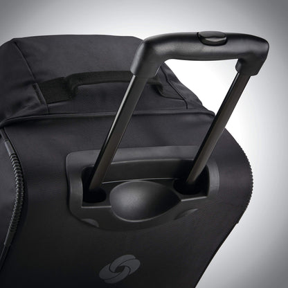 Samsonite Andante 2 Wheeled Duffel Bag – 22-Inch Durable Rolling Luggage with Inline Skate Wheels, Push-Button Handle & Spacious Compartments – Travel-Friendly and Lightweight - All Black