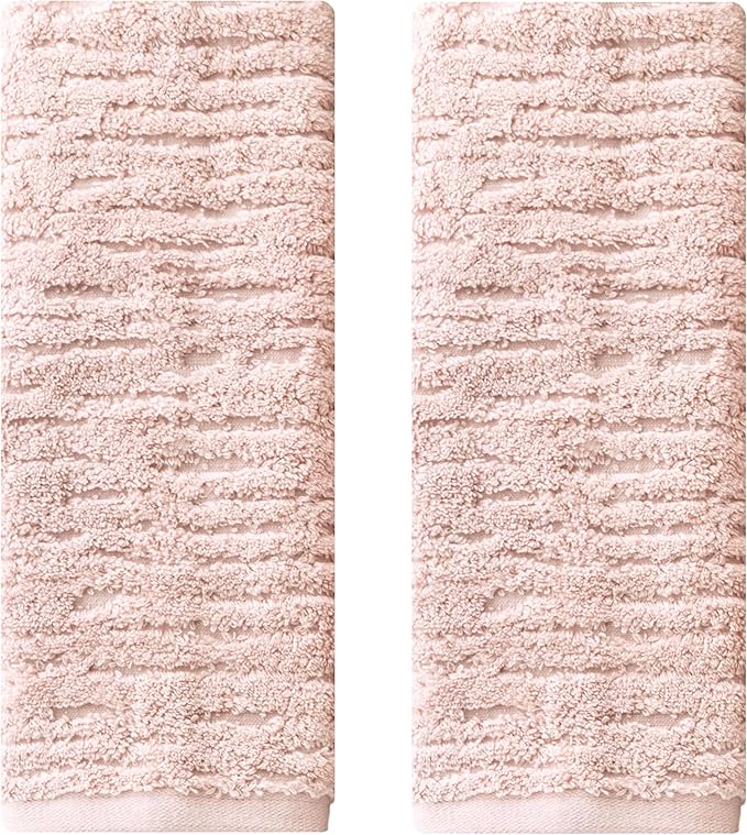 SKL Home CloudSoft 100% Cotton Luxury 2-Piece Hand Towel Set, 600 GSM, Ultra