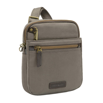 Travelon Unisex Adults Anti-theft Courier Small N/S Slim Tote, Stone Gray